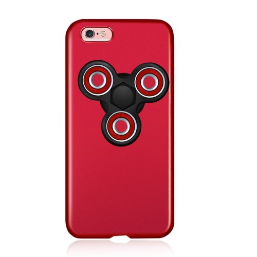 iPhone 6/6s 4,7" Deksel med Fidget Spinner Rød/Rød