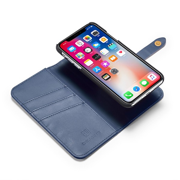 2i1 Etui m/3 kortlommer Lux iPhone X/Xs Midnattsblå