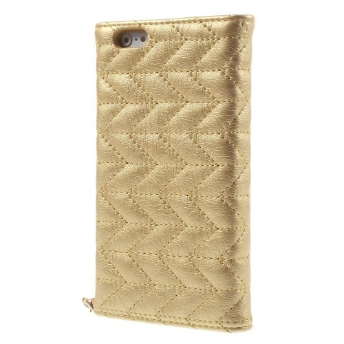 Etui m/kortlommer for iPhone 6 Veske Gull