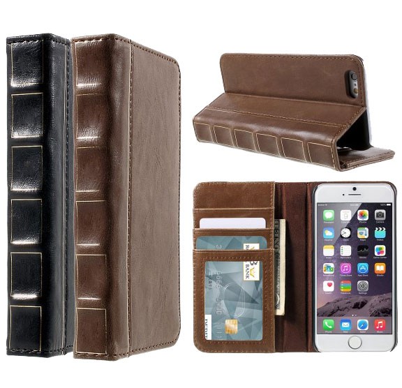 Bok Etui m/kortlommer for iPhone 6