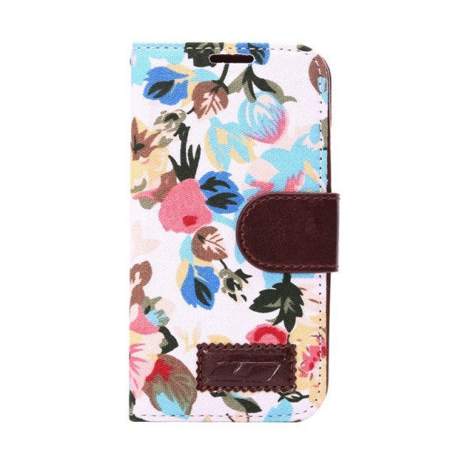 Lommebok Etui for Samsung Galaxy S5 Mini Rose Hvit