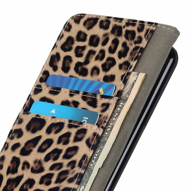 Galaxy S21 Etui m/kortlommer Leopard