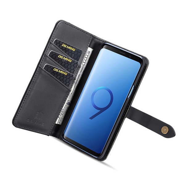 2i1 Etui m/3 kortlommer Lux Galaxy S9 Svart