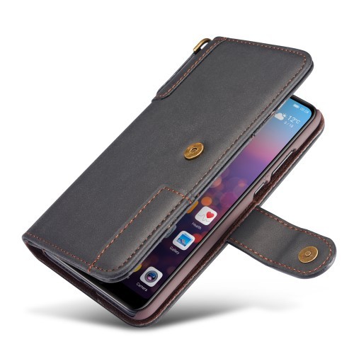 Galaxy Note 10+ (Pluss) Etui m/kortlommer Vintage Pro Svart