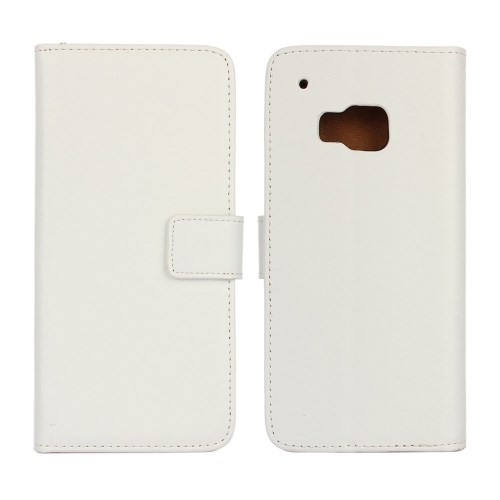 Lommebok Etui for HTC One M9 Genuine Hvit