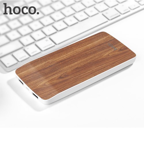 Hoco Strømbank 8000mAh Dual USB for Smarttelefoner Eik