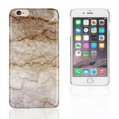 Deksel for iPhone 6/6s Marmor Lys Brun