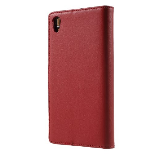 Lommebok Etui for Xperia Z3+ Genuine Rød