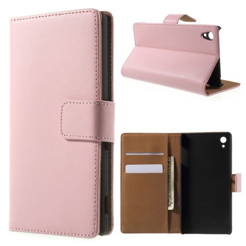 Lommebok Etui for Xperia Z3+ Genuine Rosa