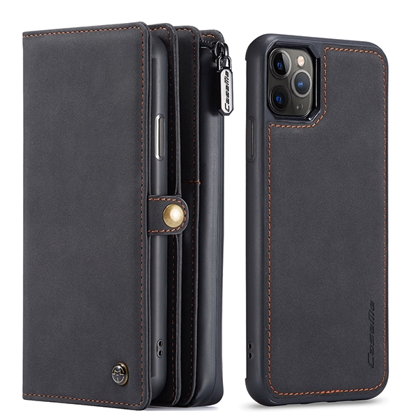 iPhone 12 Pro Max 6,7 2i1 Lommebok Etui m/ 10 kortlommer Koksgrå