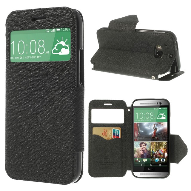 Slimbook Etui for HTC One (M8) Roar Svart