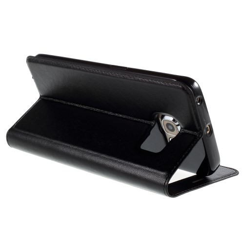 Slimbook Etui m/displayvindu for Galaxy S6 Edge Mercury Svart