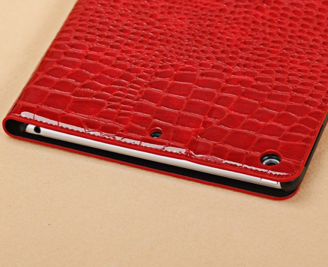 Mappe Etui for iPad Air Croco Rød