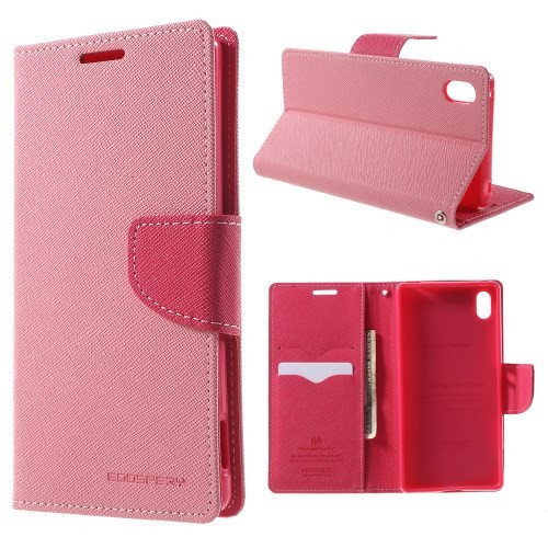 Lommebok Etui for Sony Xperia Z3+ Mercury Lys Rosa