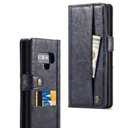 Galaxy Note 9 Lommebok Etui m/kortlommer Urban Midnattsblå