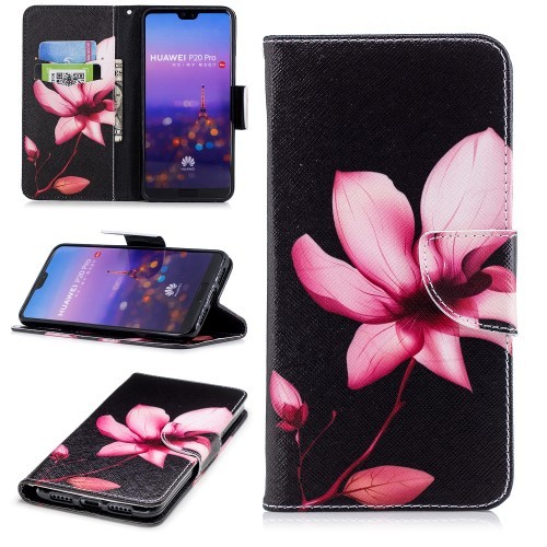 Huawei P30 Lommebok Etui Art Pink Flowers