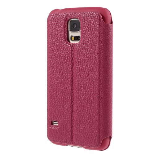 Etui m/kortlomme for Galaxy S5/S5 Neo Lychee Rosa