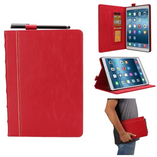 iPad 9.7 (2017/2018) Bok Etui Rød