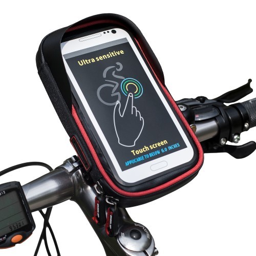 Universal Mobilholder for Sykkel/Motorsykkel PRO XL - Rød