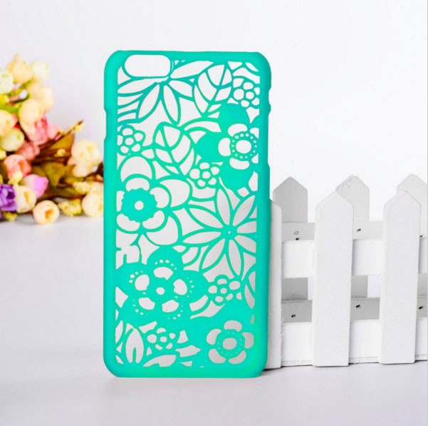 Deksel for iPhone Damask Flower Turkis