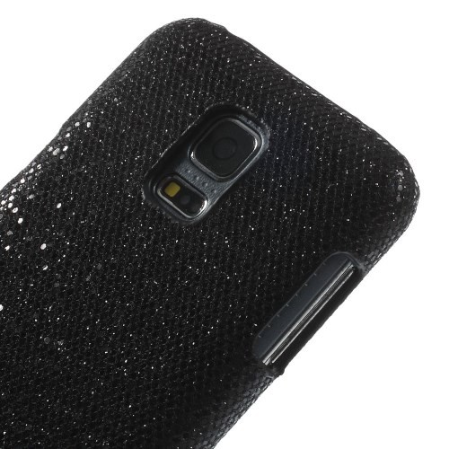 Deksel for Samsung Galaxy S5 Mini Glitter Svart