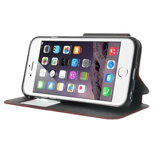 Etui for iPhone 6 Roar m/Skjermvindu Rød