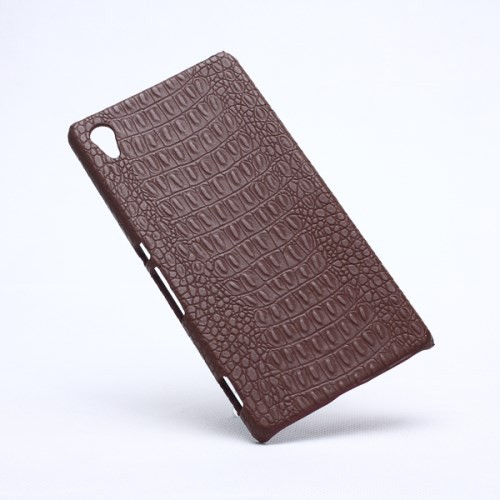 Deksel Xperia Z3+ Croco Lys Brun