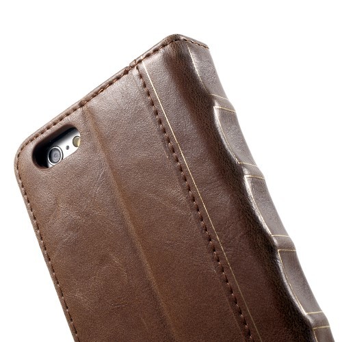 Bok Etui m/kortlommer for iPhone 6 Brun