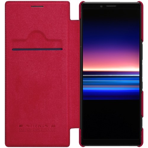 Sony Xperia 1 Slimbook Etui Qin Rød