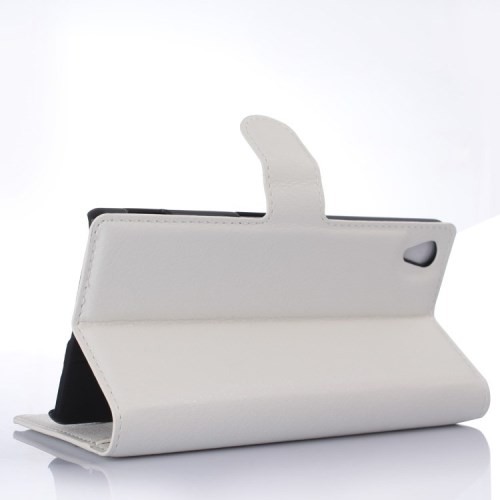 Lommebok Etui for Sony Xperia Z3+ Lychee Hvit