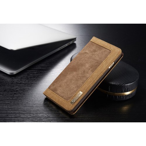 Lommebok Etui for iPhone 6/6s Canavas Brun