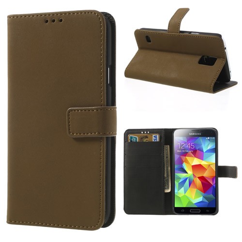 Lommebok Etui for Samsung Galaxy S5 Retro Beige