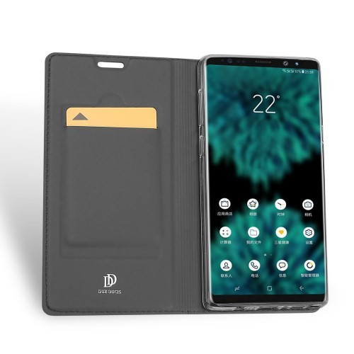 Galaxy Note 9 Slimbook Etui m/1 kortlomme Koksgrå