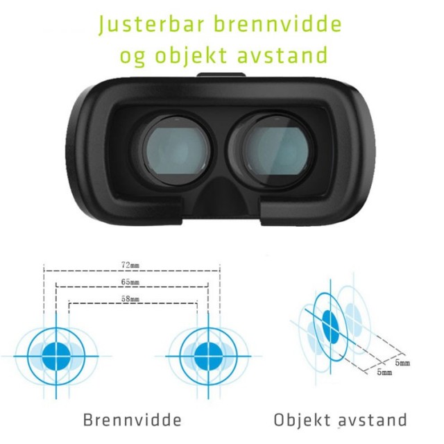 VR/3D Briller for Smartelefoner