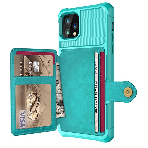 iPhone 11 Pro 5,8" Deksel Armor Wallet Turkis