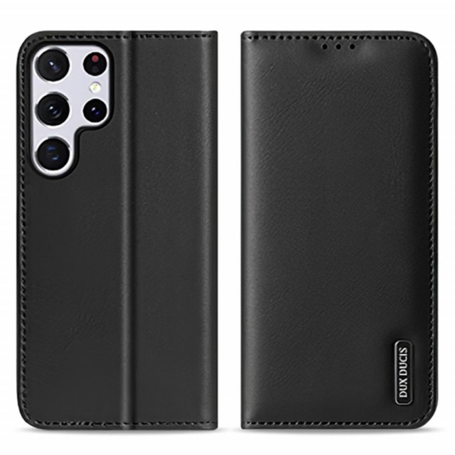 Galaxy S22 Ultra Lommebok Etui Genuine Lux Svart