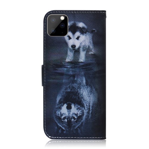 iPhone 11 Pro 5,8" Lommebok Etui Art Puppy Wolf