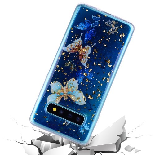 Galaxy S10+ (Pluss) Deksel Art Neon Butterfly