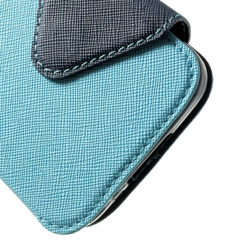 Etui for Galaxy S5 Mini Roar m/Skjermvindu Lys Blå