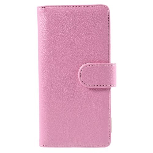 Lommebok Etui for Sony Xperia Z3+ Lychee Lys Rosa