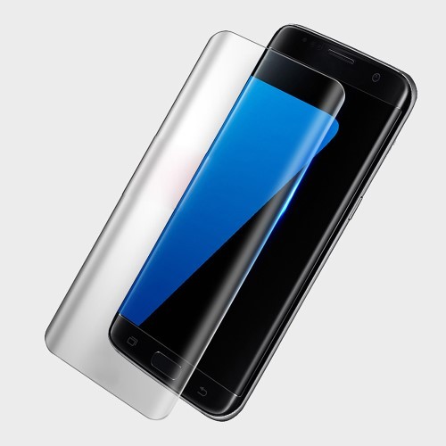 Heldekkende Skjermbeskytter av herdet glass for Galaxy S8 - Transparent