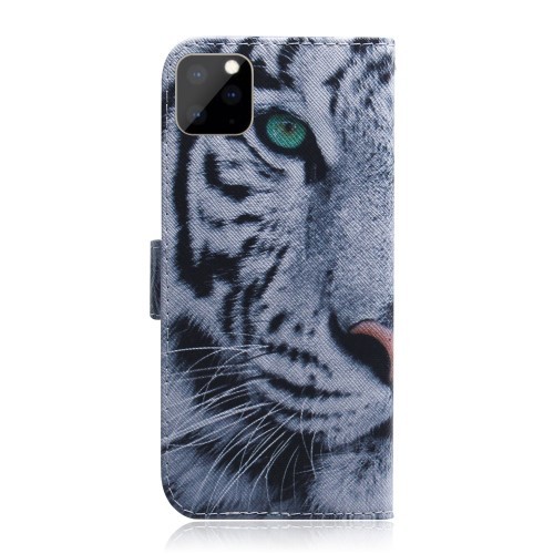 iPhone 11 Pro 5,8" Lommebok Etui Art White Tiger