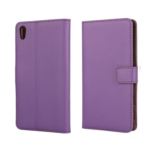 Lommebok Etui for Xperia Z5 Compact Genuine Lilla