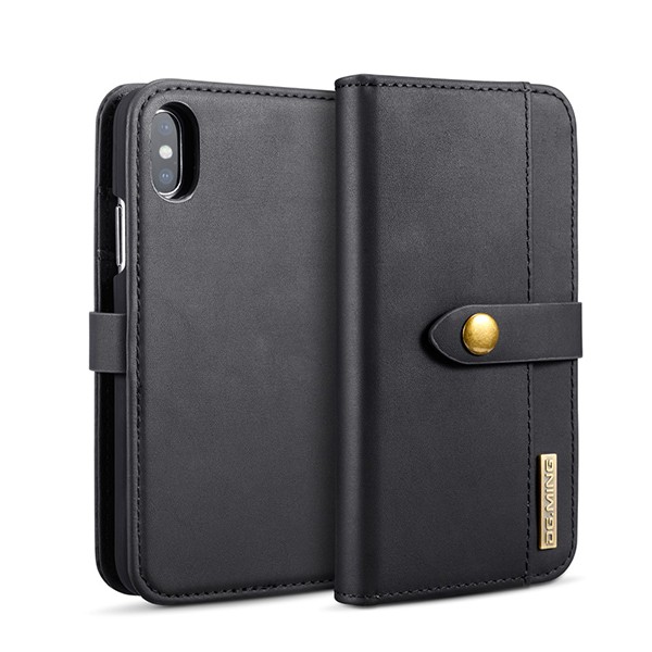 2i1 Etui m/3 kortlommer Lux iPhone X/Xs Svart