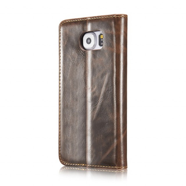 Galaxy S6 Klassisk Etui m/1 kortlomme Brun