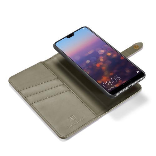 Huawei P30 2i1 Etui m/3 kortlommer Classic Lux Mosegrønn