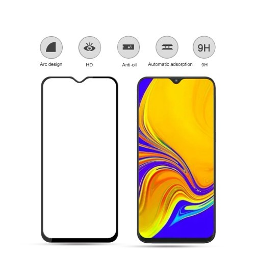 Galaxy A50 (2019) Heldekkende Skjermbeskytter av herdet glass