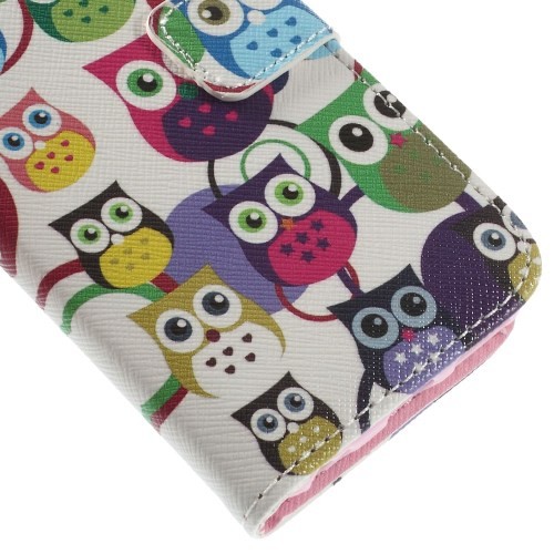 Lommebok Etui for Galaxy S5 Mini Ugle 4