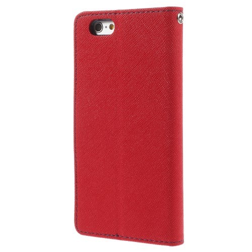 Etui m/kortlommer for iPhone 6/6s Mercury Rød