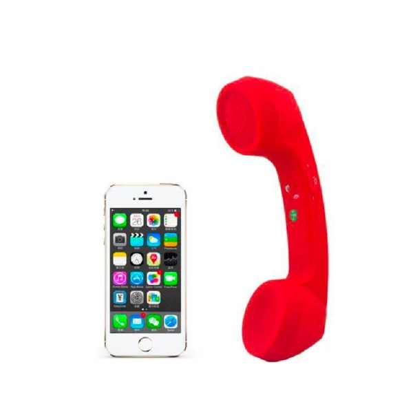 Retro Telefonrør Bluetooth Rød
